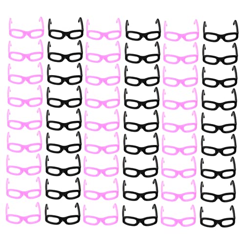 ibasenice 60 Stück Mini- Augen selbstklebend Mini-Brille für puppenkleidung Puppen Kleidung Vintage Zubehör für Puppenbrillen Minibrille für Puppe von ibasenice