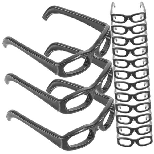 ibasenice 60St Mini-Brille puppenkleidung puppenspielzeug Sonnenbrille zum Ankleiden von Puppen Puppe verkleiden Zubehör schnapsgläser Minipuppenbrille Mini-Sonnenbrille Plastik Black von ibasenice