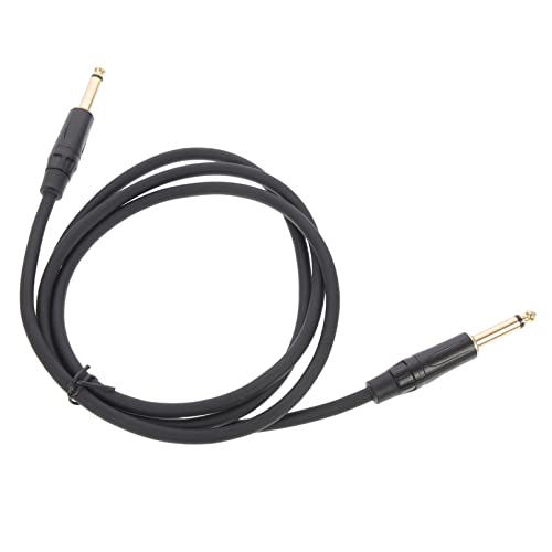 ibasenice 65mm Audio kabel gitarrenkabel guitar cable Lautsprecher Mikrofonkabel von Stecker zu Stecker Audio- Mikrofonanschluss Versorgung Audiokabel liefern Sauerstofffreies Kupfer Black von ibasenice