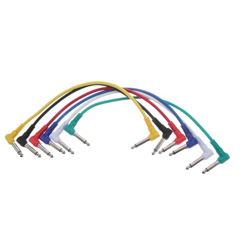 ibasenice 6St Audio Kabel Gitarreneffektkabel Basskabel E-Gitarren-Zubehör Kabel für Gitarren-Pedalboards Basspedal gitarrenkabel guitar cable Audiokabel Teile von Musikinstrumenten PVC von ibasenice