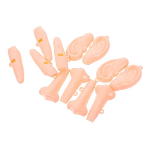 ibasenice 6st Tricky Gesichtszüge Pfeife Party Matschiges Miniatur Zubehör Sensorisches Lustig Mochi-Squishy-spielzeuge Streich Zappeln Verrückt Plastik Beige von ibasenice