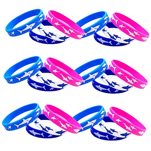 ibasenice 75 Stk Armband Armbänder Kinder Armbänder Massengeschenke Für Kinder Armbänder Für Teenager Armbänder Für Kinder Bulk-armbänder Kinderarmbänder Hai Partygeschenke Kieselgel von ibasenice