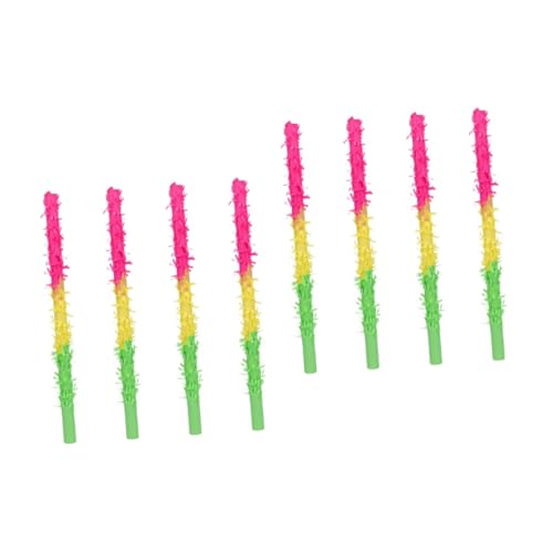 ibasenice 8 Stk Piñata-Sticks Geburtstagsfeier Piñata Cinco de Mayo Pinata Pinata-Stick für Kinder geburtstagsfeier deko kinder party spiele Lustiges Spielspielzeug Piñata Papier von ibasenice