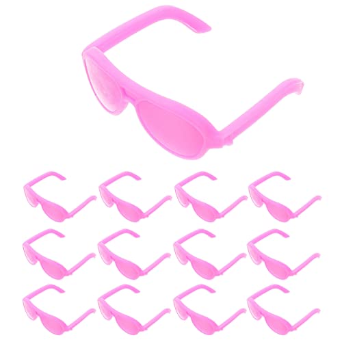 ibasenice 80st Mini-Sonnenbrille Puppe Sonnenbrille Minipuppenbrille Brillen Für Puppen Puppe DIY Sonnenbrille Zubehör Für Puppensonnenbrillen Puppenbrillen Rosy Plastik von ibasenice