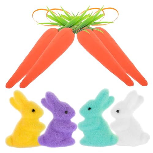 ibasenice 8St Osterhase Ostern zu Ostern Ostergeschenk für ostergeschenke tortendeko firmung Osterkarotte hängende Verzierung kreatives Kaninchenhandwerk Osterdeko Schaum von ibasenice