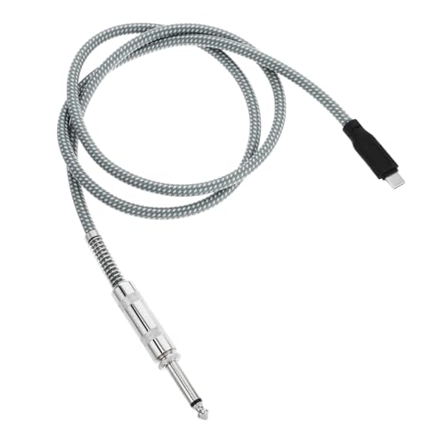 ibasenice Audioleitung E Gitarre Aux-kabel Zu Usb c Usb-c-instrumentenkabel Usb-c-aufnahmekabel Usb-c-zu-aux-kabel Usb-c-aux-adapter Usb-c Auf Aux-audio-buchse Bass-usb-kabel Kupfer Green von ibasenice