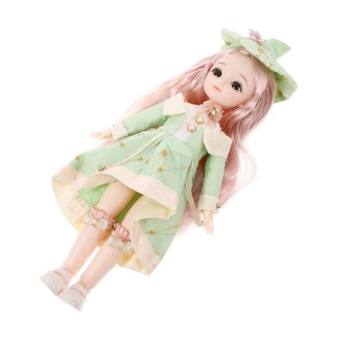 ibasenice BJD-Gelenkpuppe Kugelgelenkpuppe Anime-Puppe lebendige Puppe Puppenkleidung süße Puppen Kawaii amerikanische Puppe Perücke Puppe Bjd-Puppenkörper Prinzessin Puppe Samt von ibasenice