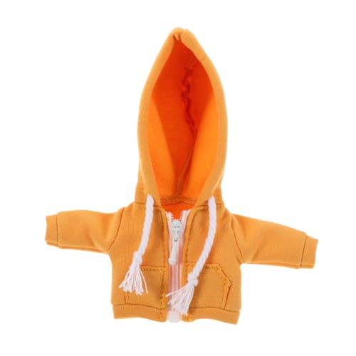 ibasenice BJD Puppen Hoodie Miniatur üßes Puppenoutfit Für DIY Kleidung Gelbe Kapuzenjacke Für Sammler Und Puppenzubehör von ibasenice