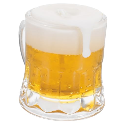 ibasenice Bierkrug Kerze Gelee-Kerze Duftkerzen für Männer Blase Kerze Getränkegarnitur Mini-Weingläser bierbecher biergläser Geschenkidee Home Decoration Partyweinbecher Glas Bierglas Wachs von ibasenice