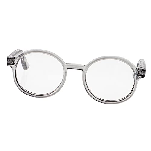 ibasenice Dekorative Puppenbrille Aus Transparente Brille Für BJD Puppen Graue Rahmen Accessoire Für Puppenkostüme Und Rollenspiele von ibasenice