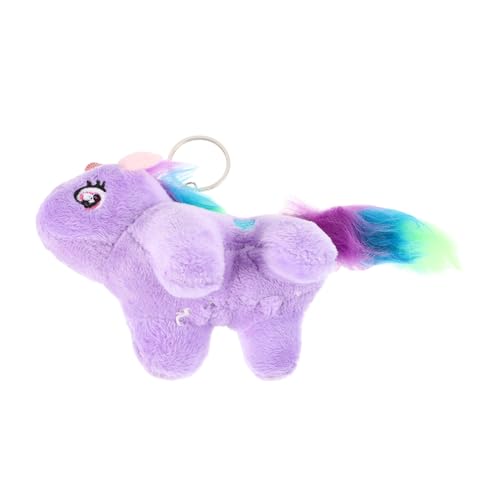 ibasenice Einhorn Schlüsselanhänger Kuscheltiere Für Mädchen Einhornparty Kuscheltiere Zum Valentinstag Für Einhorn-gastgeschenke Einhorn-pinata Plüsch Legierung Violett von ibasenice