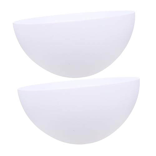 ibasenice Elegant 2st Lampenschirm Aus Kunststoff Heller Schatten Pilzlampe Aus Glas Wandleuchten-pendelschirm Ersatz-pilzschirm Kleine Lampenschirme Glaspilz Wandbehang Pp Weiß Haushalt von ibasenice