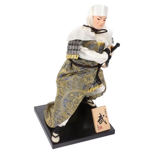 ibasenice -Figur handwerkskunst -Puppenfigur -Kriegerpuppe antike -Puppe traditioneller japanischer Kimono -Dekoration Desktop- -Ornament Stoff von ibasenice