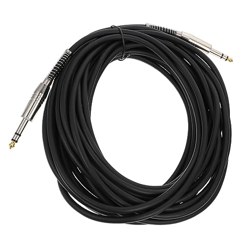 ibasenice Gitarren-Audiokabel gitarrenkabel guitar cable speaker cables Audioverbindungskabel Bass-Audiokabel lautsprecher anschlusskabel Audiokabel für E-Gitarre Umweltschutz PVC Black von ibasenice