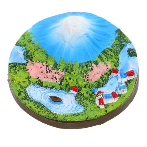 ibasenice Handgefertigte Mini Harzhalterung Fuji Modell Japanische Mikrolandschaftsdekoration Winziges Bonsai Ornament Tischdekoration Für Wohnzimmer von ibasenice