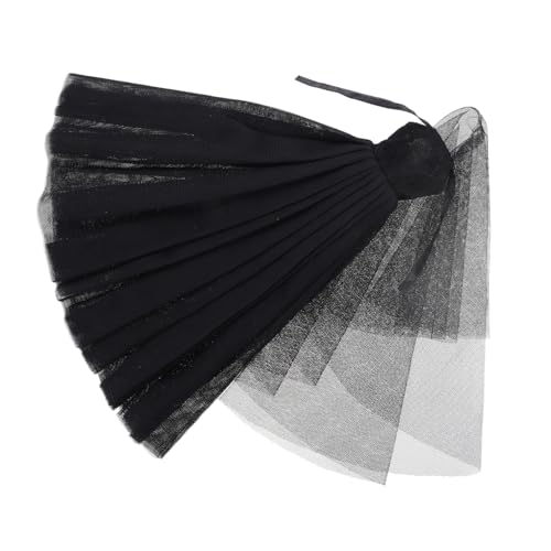 ibasenice Hochzeitskleid Kleid Für Puppe Puppenrock Halloween Ballerina-puppenkleidung Puppen-tüllrock Puppen-Tutu Kleidung Für Wiedergeborene Puppen Petticoat-Puppe Stoff Black von ibasenice