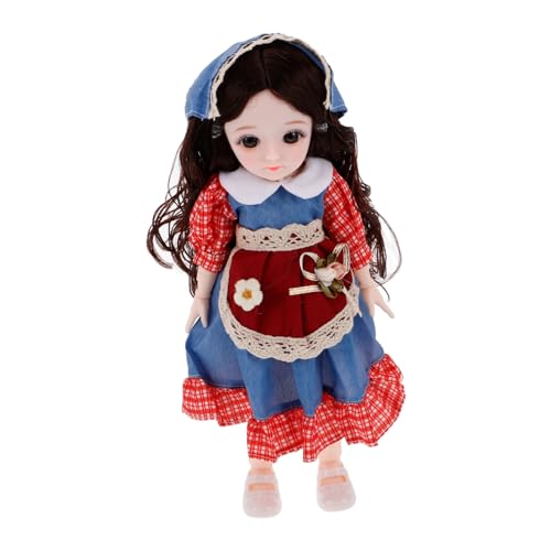 ibasenice Hübsche Anime-bjd-Puppe, 1/8 -Puppen, 18 Kugelgelenkpuppe, DIY-Spielzeug Mit Komplettem Set Kleidung, Schuhen, Perücke, Make-up, Niedliche Actionfiguren Für Mädchen, von ibasenice