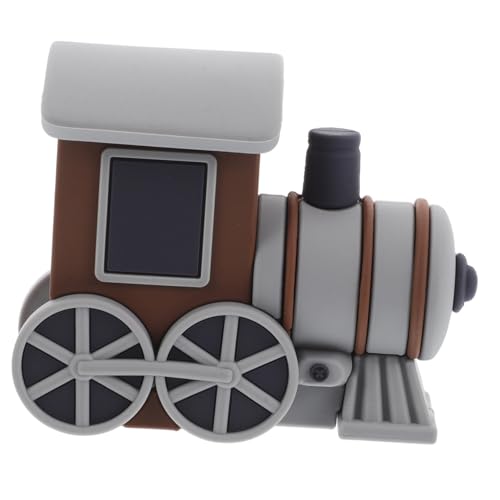 ibasenice Kleine Zug-kuchendekoration Rennwagen-partydekorationen Kuchendeckel Flugzeug Rennwagen-kuchendeckel Polar-express-party Auto Kuchendeckel Zug-cupcake-topper Kieselgel Grey von ibasenice