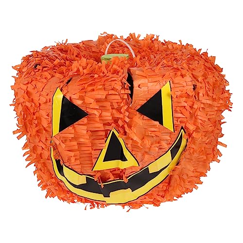 ibasenice Kürbis Piñatas Kürbis Für Halloween Nicht Halloween-bastelarbeiten Für Halloween-kürbis-ornament Fallen Kürbis Pinata Halloween-zappelspielzeug Aufdecken Papier Orange von ibasenice