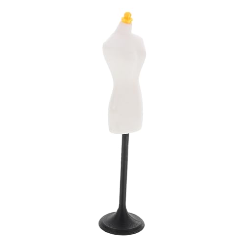 ibasenice Mannequin-aufhänger Kleiderständer Mini-puppenhauszubehör Mini-Mannequin-ständer Anzeige Von Stoffkleidern Mini-Mannequin-Modell Mannequin-Torso Mit Ständer Puppenständer Pla Weiß von ibasenice