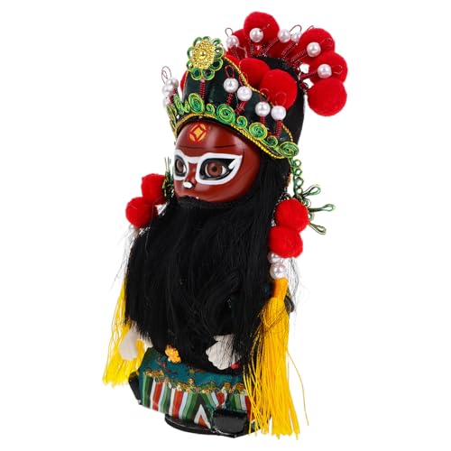 ibasenice Traditionelle Chinesische Peking-oper-Puppe Aus Seide Handgefertigt Im Vintage-Stil Sichuan-oper-Figur Asiatisches Sammlerdekor von ibasenice