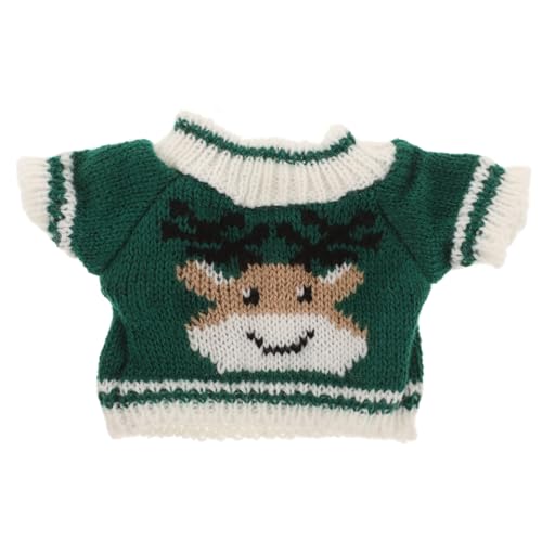 ibasenice Plüschbären Kleidung Puppenpullover Puppenkleidung Alternativen Bär Puppenpullover Accessoires Handgemachte Puppenpullover Accessoires (grün) Klamotten Für Reborn Puppen von ibasenice