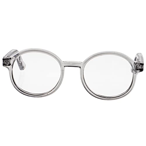 ibasenice Puppenbrille puppenkleidung Puppen Kleidung Puppengeschenke Mädchenspielzeug Puppenhaus-Brille gläser Sonnenbrille Brillenrequisiten zum Anziehen Puppenzubehör Plastik Grey von ibasenice