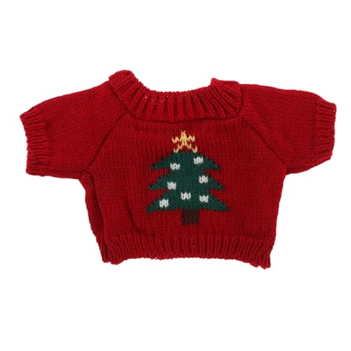 ibasenice Puppenkleidung Kleidung Outfits Puppenpullover Puppenkleidung Alternativen Bär Puppenpullover Accessoires Handgemachte Puppenpullover Accessoires (rot) Kleidung Für Puppen von ibasenice