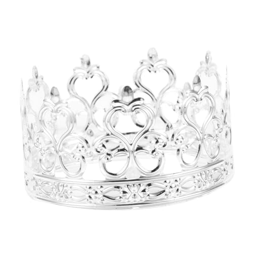 ibasenice Silber Krone Kuchen Topper Mini Krone Kuchen Dekoration Hochzeit Geburtstag Party Kuchen Dekoration Prinzessin Tiara Cupcake Topper Krone Kuchen Ornament von ibasenice