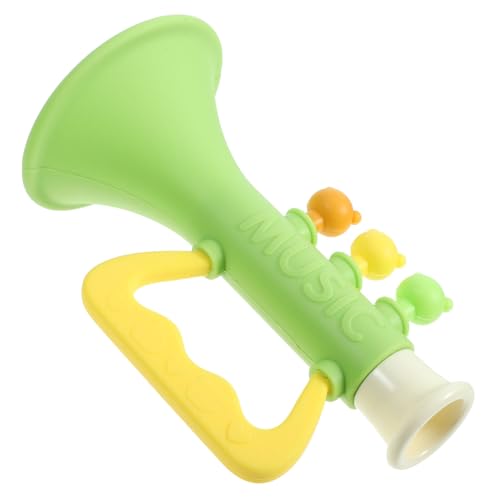 ibasenice Trompete Kunststofftrompete Lustiges Blasinstrument Musikalisches Zubehör Kinderhorn trompete Hornbläser babyspielzeug Party-Horn Trompete Requisiten Plastik Green von ibasenice