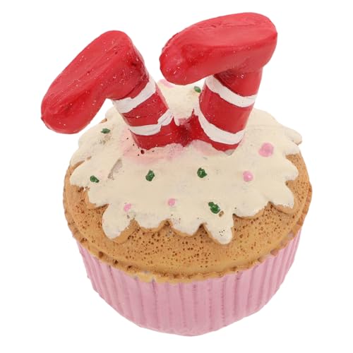 ibasenice Weihnachtsdekorationen Cupcake-Topper für Weihnachten weihnachtstablett tischdekoration Weihnachten weihnachtliche tischdekoration Schneemanndekorationen für den Tisch Harz von ibasenice