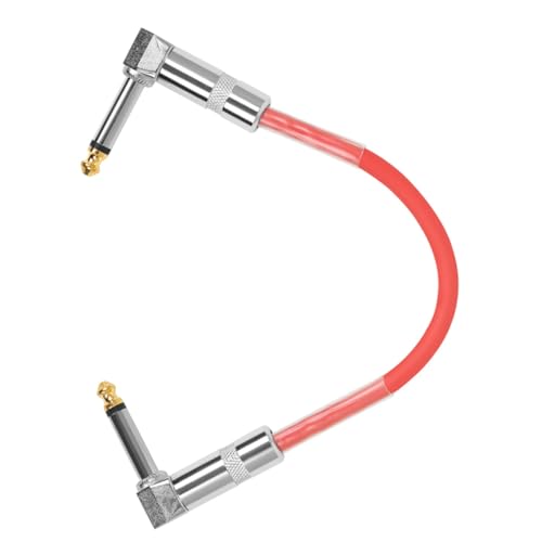 ibasenice kabel für elektrische gitarre Kette Stromversorgung Wirkung Tuner Reverb-Pedal gitarrenkabel guitar cable jumper wires gitarrenzubehör anschlusskabel Patchkabel Patch-Kabel PVC rot von ibasenice