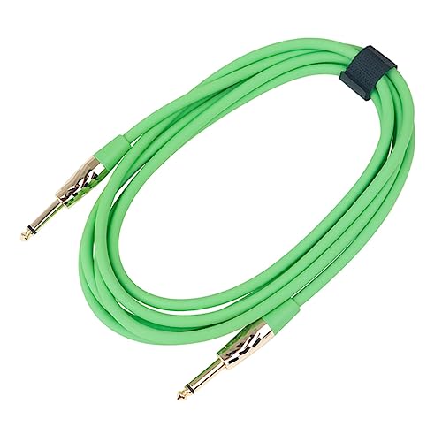 ibasenice lichtleiterkabel optikalkabel netzkabel Effektkabel für Musikinstrumente Zubehör für Musikinstrumente E-Bass-Audiokabel Gitarrenparts Mit Kunststoff ummantelter Kupferdraht Green von ibasenice