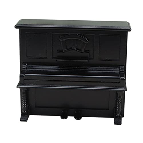 ibasenice simuliertes Klavier Kommode Dekorationen für Zuhause Mini-Piano-Puppenhaus- klein Mini Klavier Miniature Piano Puppenhausverzierung Puppenhaus-Klavier hölzern Black von ibasenice