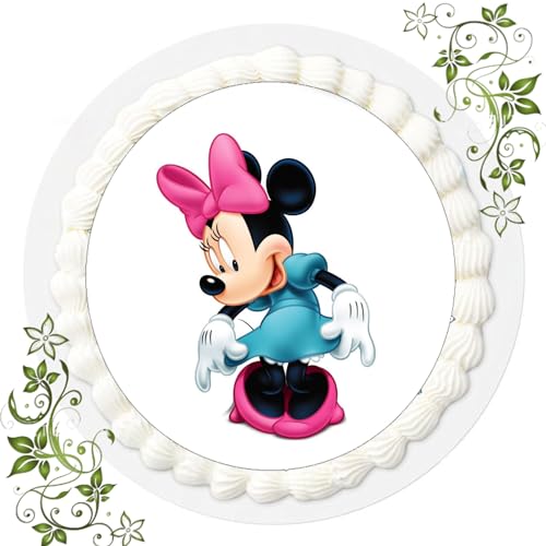 FONDANT Tortenbild, Zuckerbild mit Motiv, Essbares Foto für Torten, Tortenbild, Tortenaufleger Ø 20cm FONDANT Micky Maus Nr. 46 von ich