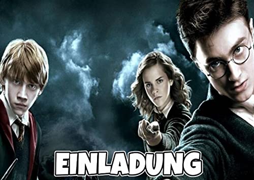 ich 10er Set Einladungskarten für Geburtstag - Party Kindergeburtstag Kompatibel mit Harry Potter Nr. 1 von ich