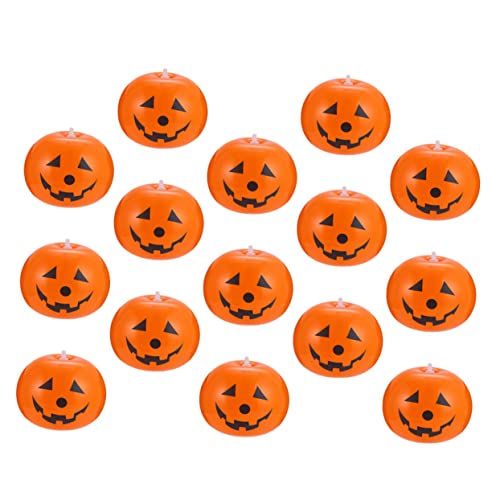 15st Kürbis Ballon Jack o Lantern Luftballons Neonballons Weiße Luftballons Jack-o-lantern-ballon Led-leuchtballon Halloween-luftballons Zum Leuchten Bringen Emulsion Orange ifundom von ifundom