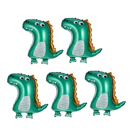 5 Stück Dinosaurier Folienballons Grüne Luftballons Kindergeburtstagsballons Aufblasbare Dinosaurier Spielzeug Kronenballons Geburtstags Layout Ballon Dinosaurier Ballons ifundom von ifundom