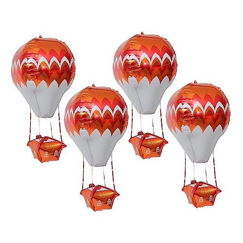 5St 4D Aluminiumfolienballon Geburtstagsballon aus Alufolie Babyballons hochzeitsdeko hochzeits dekoration Aluminiumfolienballons für die Babyparty Alufolienballons zum Geburtstag ifundom von ifundom