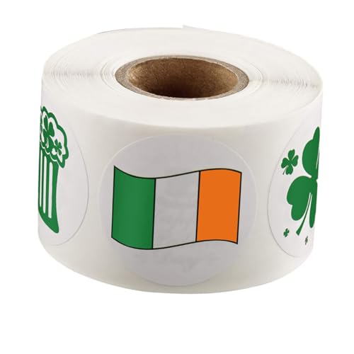 ifundom 1 Parieren Sticker St Patricks Etiketten St Patrick's Etikettenaufkleber Geschenkverpackungsaufkleber Dekorative Etikettenaufkleber Dekorative Etikettenaufkleber von ifundom