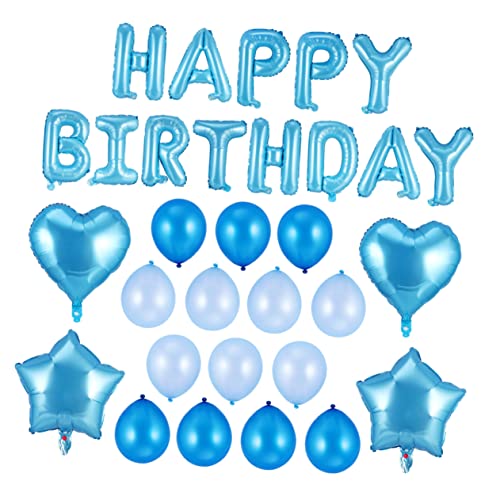 ifundom 1 Satz Ballon Requisiten Für Babyfotos Alles Zum Geburtstag Girlande Alles Zum Geburtstag Dekorationen Kinder Dekor Britisches Dekor Fotobanner Blue Aluminiumfolie von ifundom