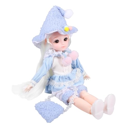 ifundom 1 Satz Bjd-gelenkpuppe DIY-modepuppen Feenpuppenkleidung DIY-Puppe DIY-Spielzeug Für Puppen Mit Kugelgelenk 1/6 Bjd Puppenpuppen-Lolita-Kleid Make-up-Puppe Sky-Blue Kunststoff von ifundom