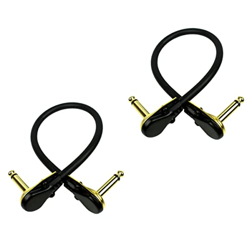 ifundom 1 Satz Effektkabel Gitarrenkabel Guitar Cable Patchkabel Für Gitarre Patchkabel Für Instrumente Gitarrenpedalkabel Verstärkerkabel Kabel Für Gitarreninstrumente Kupfer Golden 2st von ifundom