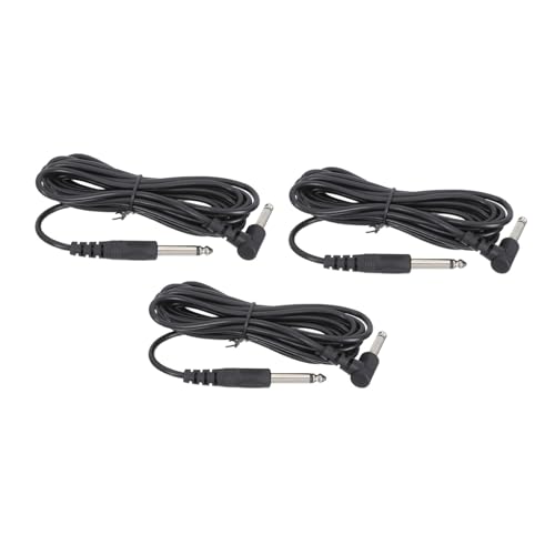 ifundom 1 Satz Gitarrendraht Stecker Gitarre Foto Stirnband Spur Stumm Rollen Schrankschiene Lautsprecher Gitarre Gitarrenlinie Gitarre Zubehörkabel Lautsprecherkabel Drähte Black Pvc 3st von ifundom