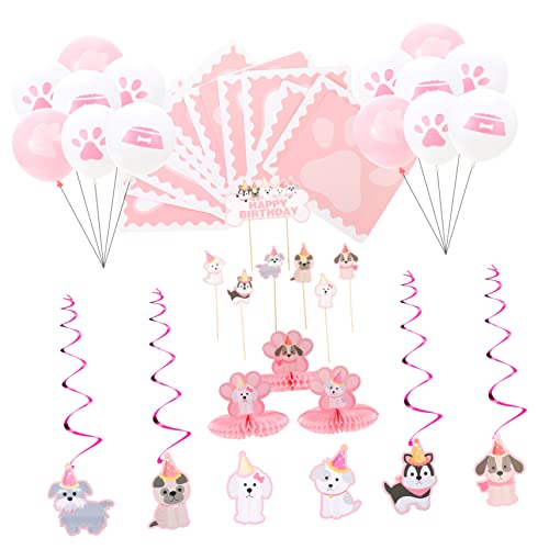 ifundom 1 Satz Hundegeburtstagsdekoration Cupcake-Ballon Partyzubehör für Haustiere hundeballon hunde geburtstagsgeschenk Luftballons Partydekoration dekoratives banner der welpenparty von ifundom