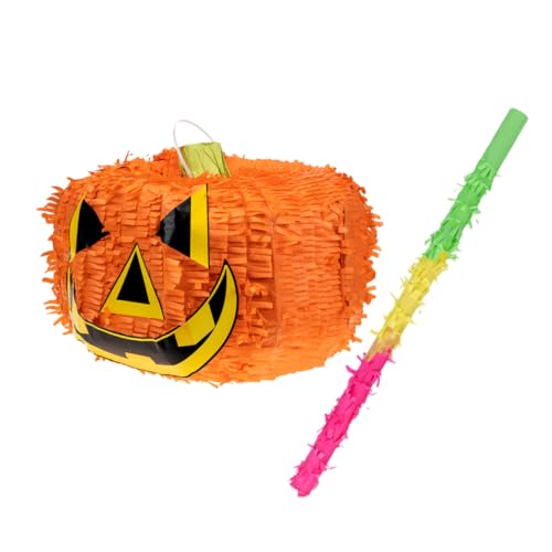 ifundom 1 Satz Kürbis Piñatas Halloween-Hängedekoration Kürbis-Foto-Requisite Halloween-Partyzubehör halloween dekoration halloween kürbis Pinata-Halloween Kürbis-Piñata Papier Orange von ifundom