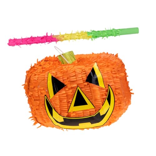 ifundom 1 Satz Kürbis Piñatas Halloween-Partyzubehör Geburtstagsfeier Piñata halloween dekoration halloween kürbis Kürbis-Piñata für Halloween Neuartiges Pinata-Dekor Papier Orange von ifundom