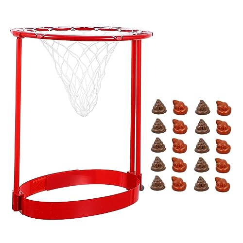 ifundom 1 Satz Poop-wurfspielzeug Streich Head-Hoop-Spiel Badespielzeug Pinata-füller Klebriges Golf Zappeln in Form Von Kinderhaufen Hausschuhe Sensorisches Spiele PVC von ifundom