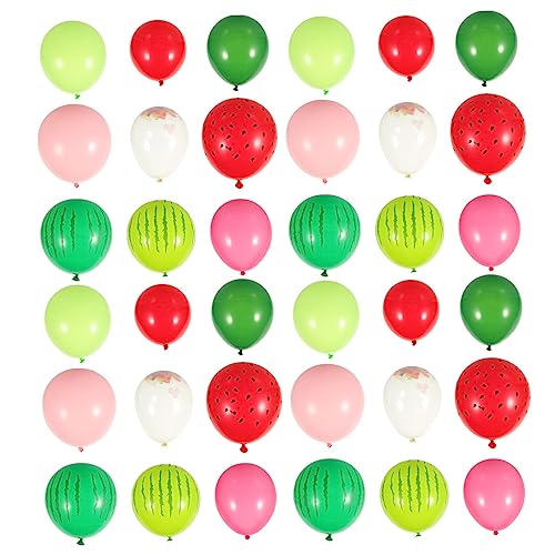 ifundom 1 Satz Wassermelonen-Latexballon Ballon-Kits Ballons aus Zuckerstangen hawaii party dekoration party decoration Festival dekorativer Ballon dekorativer Luftballon Emulsion von ifundom