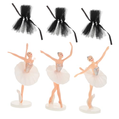 ifundom 1 Set Ballett Mädchen Kuchendekorationen Tänzerin Geburtstagsgeschenk Tutu Kuchendekoration Geburtstagsschild Mädchen Kuchenaufsatz Cupcake Topper Babyparty Cupcake Picks von ifundom